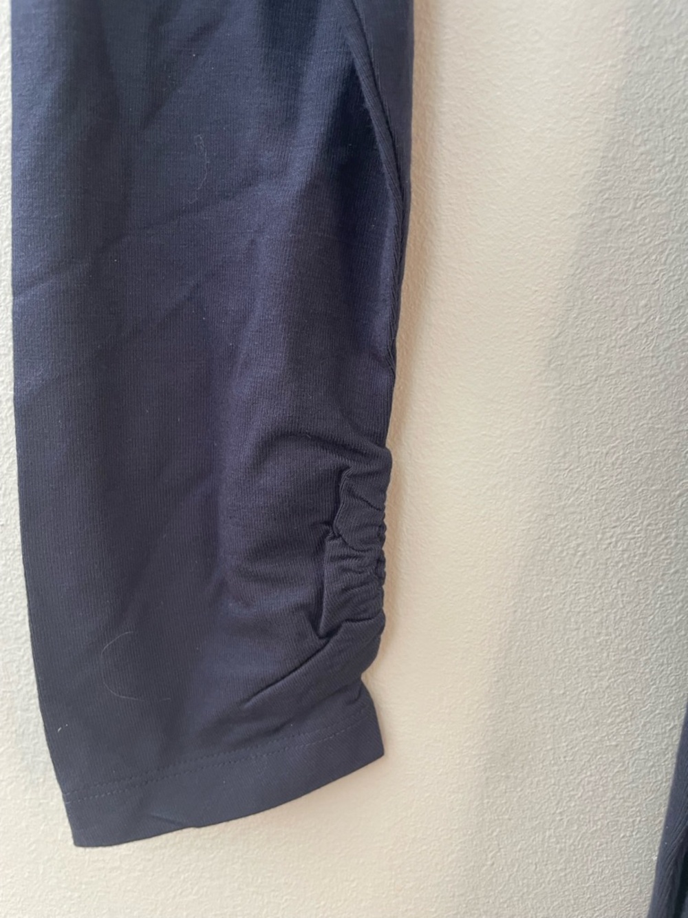 Boss Hugo Erlot Tie Long Sleeve Midi Dress Side Tie Modal Navy Blue Size S NWT - Picture 7 of 16